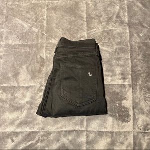 Rag & Bone Black High Waisted Skinny Jeans